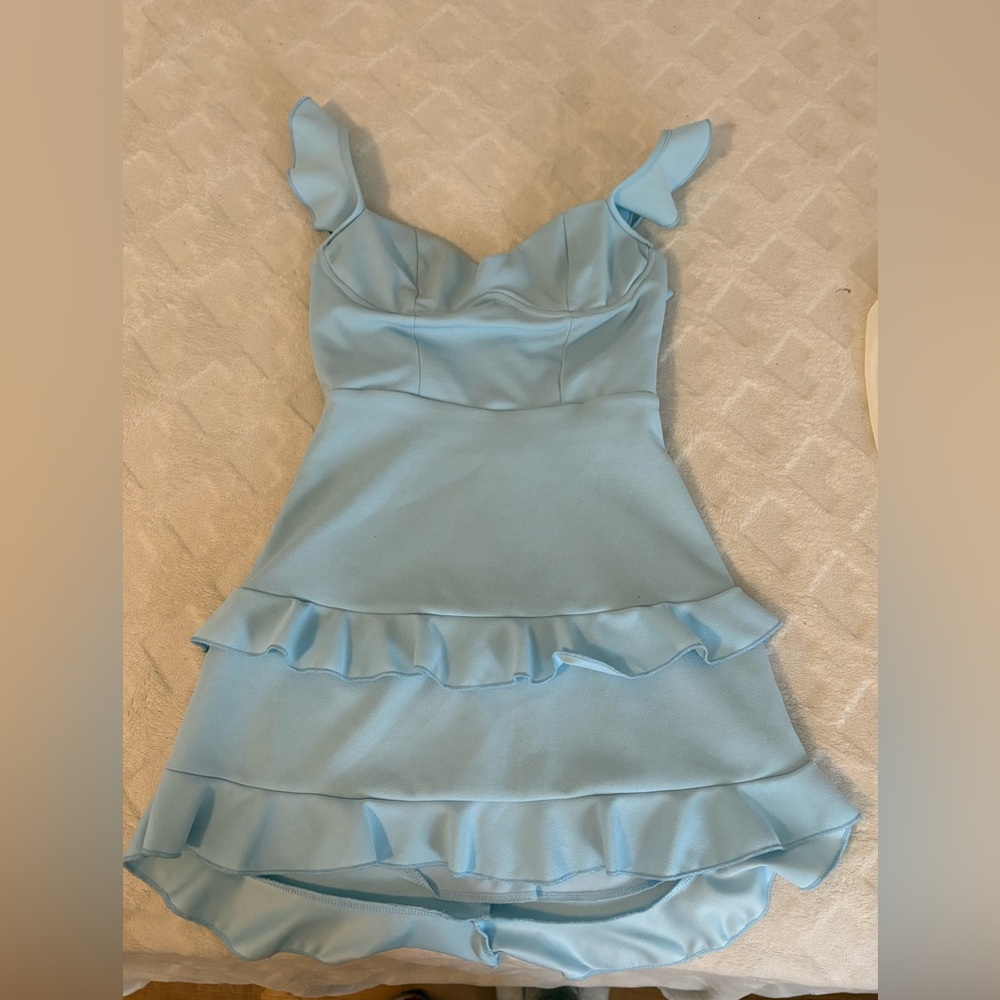 Light blue mini dress